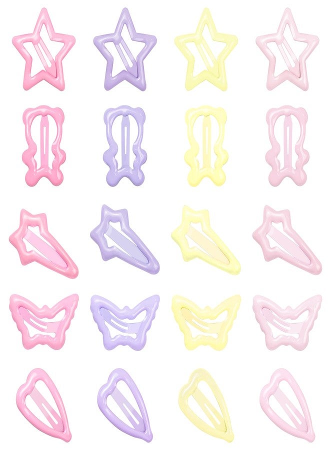 ايلان مجموعة إيلان المكونة من 20 قطعة من مشابك الشعر الصغيرة للنساء والفتيات، مشابك شعر لطيفة للنساء، إكسسوارات للشعر الناعم والخفيف (متعددة الألوان) - Image 1